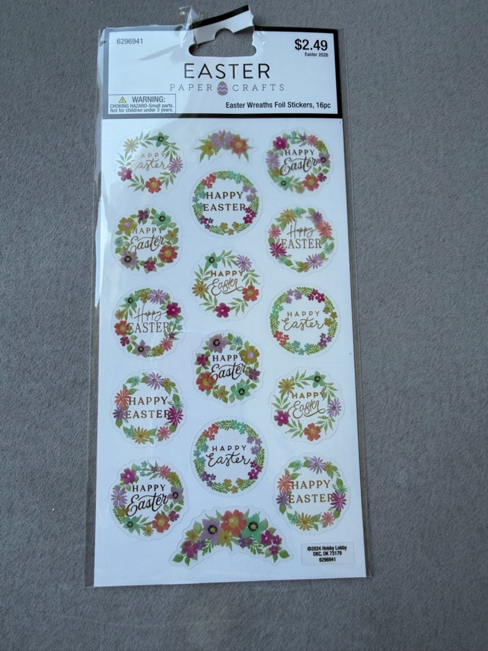 🎀 5 for $5 🎀 Easter stickers and sticky notes, eggs, chicks wreaths - Picture 2 of 4